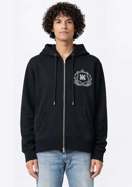 AMIRI ZIP PARKA | BLACK