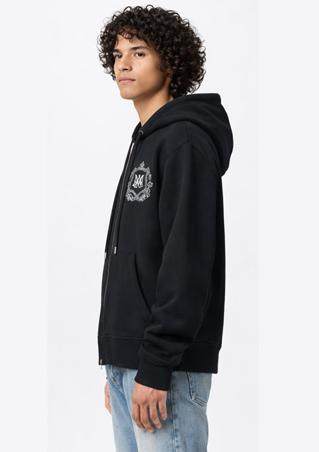 AMIRI ZIP PARKA | BLACK