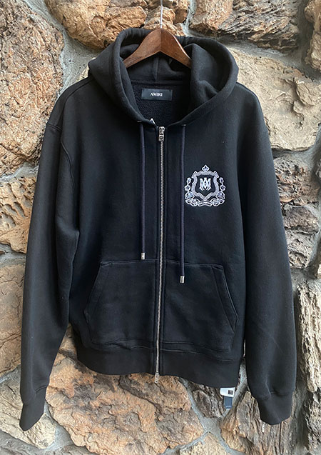 AMIRI ZIP PARKA | BLACK