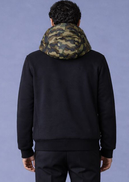 MACKAGE HYBRID DOWN HOODIE JACKET FRANK-CAMO | CAMO | MENS