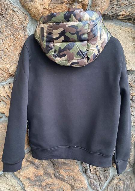 MACKAGE HYBRID DOWN HOODIE JACKET FRANK-CAMO | CAMO | MENS