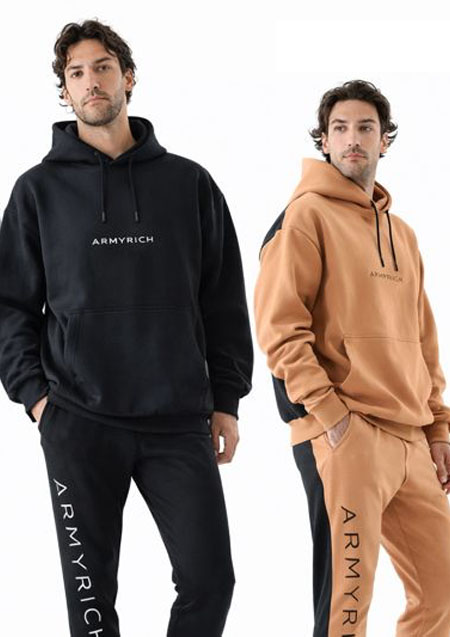 ARMYRICH ナイロン切替ボンディングオーバーサイズパーカーセットアップ | BLACK