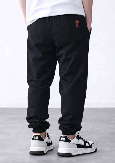 AMI PARIS AMI DE COEUR JOGGING | NOIR001