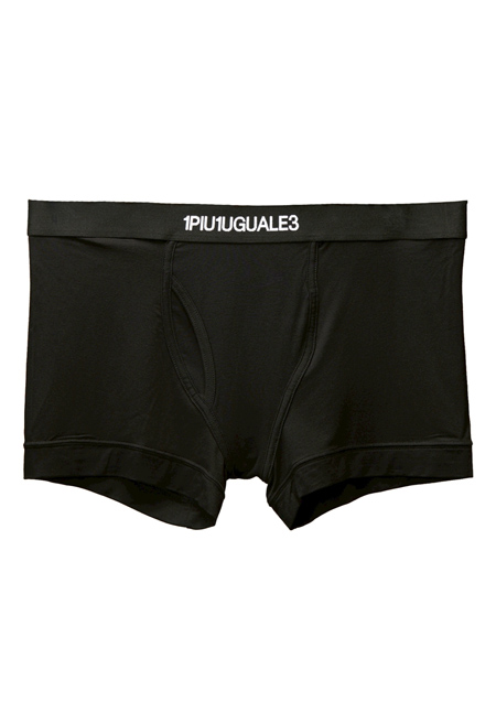 1PIU1UGUALE3 BOXER SHORTS | 99BLACK