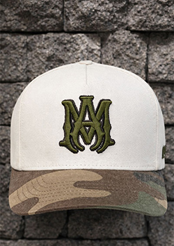 AMIRI MA OUTLINE CAMO CANVAS HAT | 271ALSAHE1024