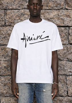 AMIRI SCRIPT TEE | 100WHITE