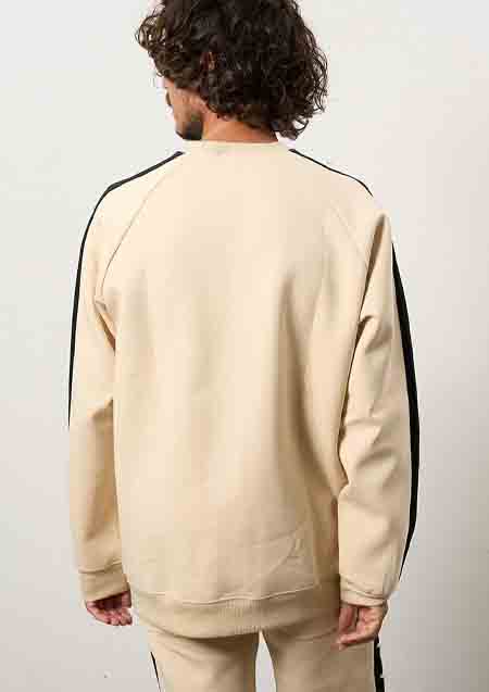 STUD MUFFIN TRストレッチポンチ ラインストーン ターゲットベアラインスエットシャツ | OFF WHITE