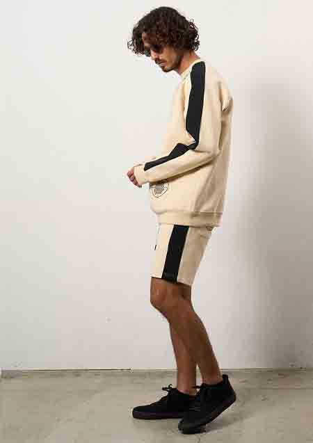 STUD MUFFIN TRストレッチポンチ ラインストーン ターゲットベアラインスエットシャツ | OFF WHITE