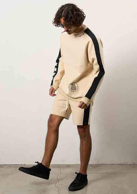 STUD MUFFIN TRストレッチポンチ ラインストーン ターゲットベアラインショートパンツ | OFF WHITE