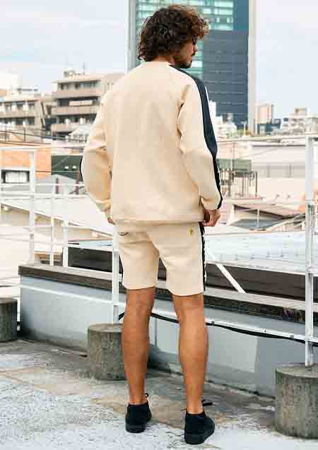 STUD MUFFIN TRストレッチポンチ ラインストーン ターゲットベアラインショートパンツ | OFF WHITE