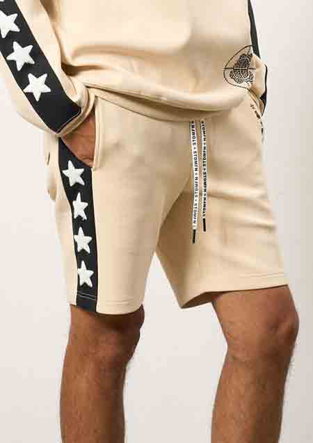 STUD MUFFIN TRストレッチポンチ ラインストーン ターゲットベアラインショートパンツ | OFF WHITE