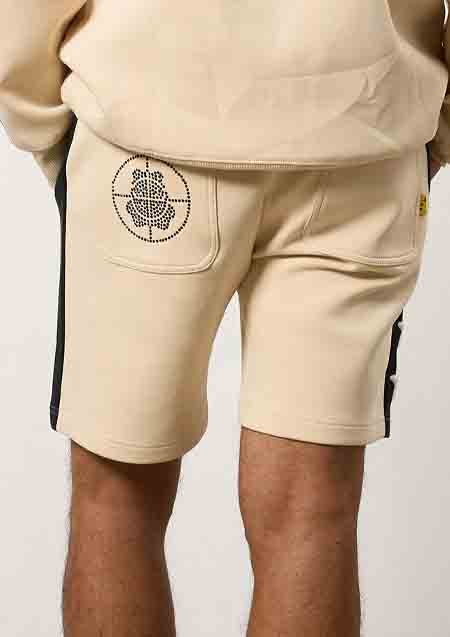 STUD MUFFIN TRストレッチポンチ ラインストーン ターゲットベアラインショートパンツ | OFF WHITE