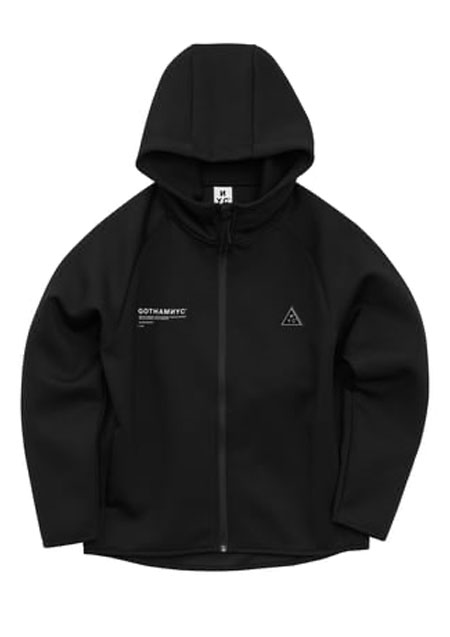 GOTHAM NYC 9.4oz ダンボールニット ジップパーカー | BLACK