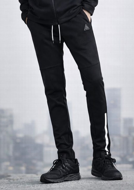 GOTHAM NYC SKINNY JERSEY PT | BLACK/WHITE