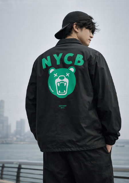 GOTHAM NYC NYLON COACH JKT | BLACK