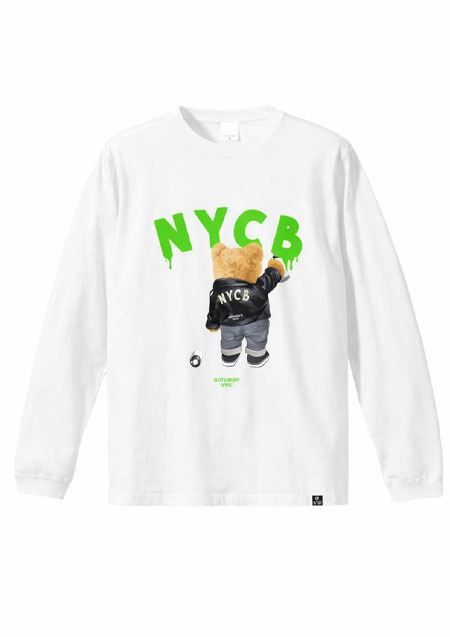 GOTHAM NYC 5.6oz BEAR LS Tee | BLACK
