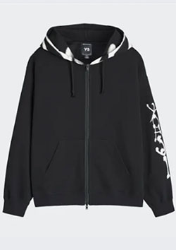 Y-3 GFX FT ZIP HOOD | BLACK