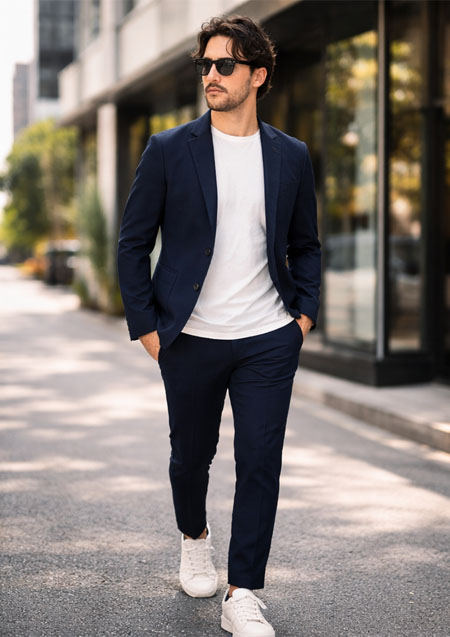 ARMYRICH ポンチテーラードスーツ | NAVY