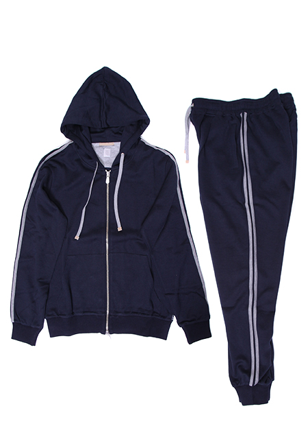 ELEVENTY ジップスウェット パーカー パンツ セットアップ ジャージ　｜Navy