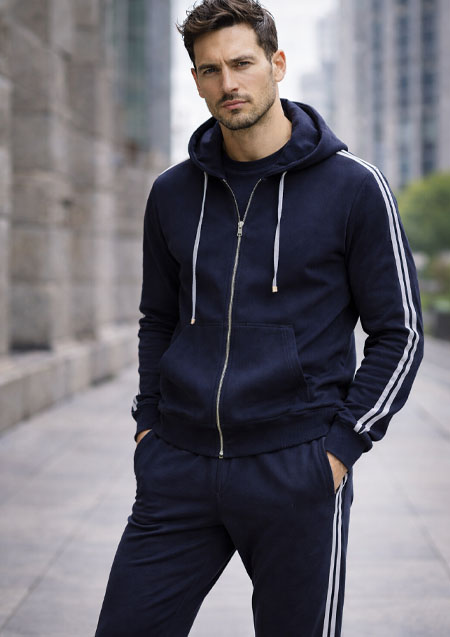 ELEVENTY ジップスウェット パーカー パンツ セットアップ ジャージ　｜Navy