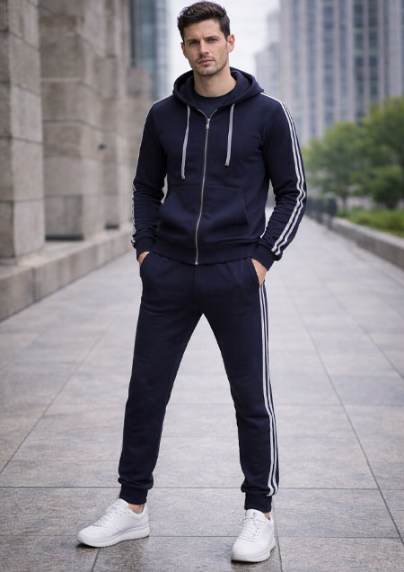 ELEVENTY ジップスウェット パーカー パンツ セットアップ ジャージ　｜Navy