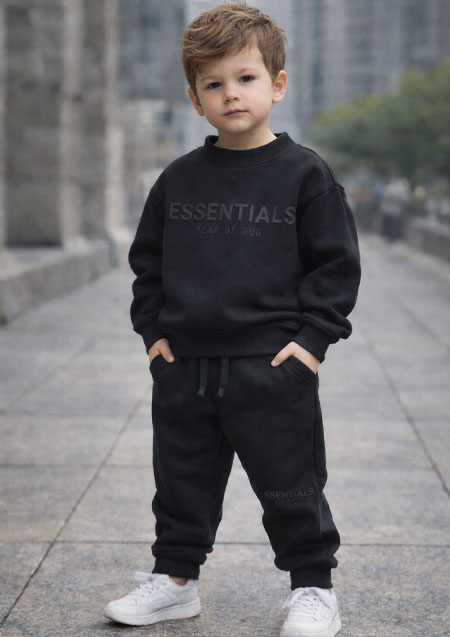 FOG ESSENTIALS KIDS 21SS KIDS SWEAT PANTS | BLACK | KIDS