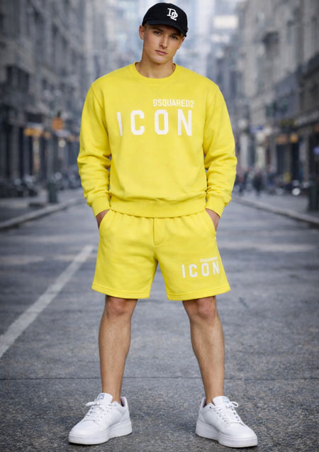 DSQUARED2 ICON COOL SWEATSHIRT | 171YELLOW