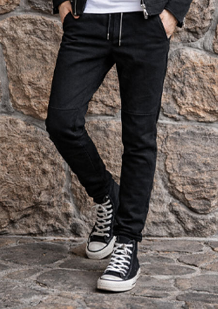 MAXSIX KNIT PRINT SWEAT PANTS