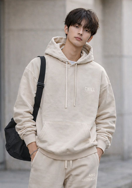 GOTHAM NYC 6.4oz Garment Dyed Parka | ECRU