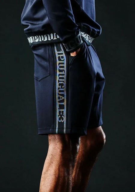 1PIU1UGUALE3 SPORT BLACK PREMIUM WIDE SHORTS | 99BLACK