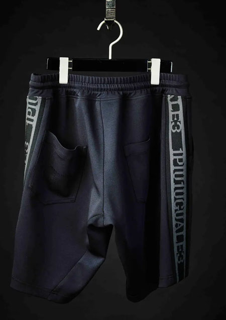 1PIU1UGUALE3 SPORT BLACK PREMIUM WIDE SHORTS | 99BLACK