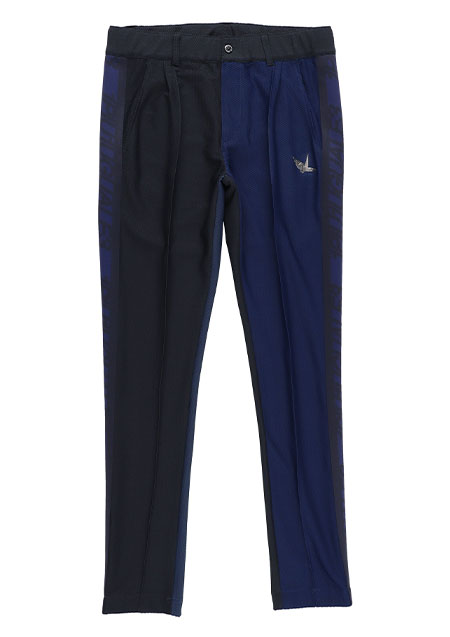 1PIU1UGUALE3 GOLF LOGO TAPE PLAYER SLACKS | 57NAVY