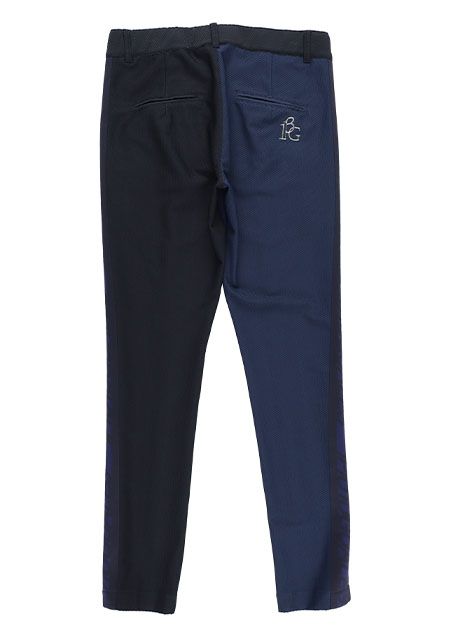 1PIU1UGUALE3 GOLF LOGO TAPE PLAYER SLACKS | 57NAVY