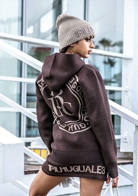 1PIU1UGUALE3 GOLF WAFFLE PARKA | 75BROWN | LADIES