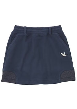 1PIU1UGUALE3 GOLF FLEECE SKIRT | NAVY | LADIES