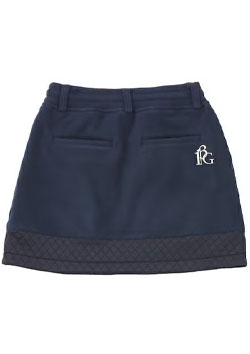 1PIU1UGUALE3 GOLF FLEECE SKIRT | NAVY | LADIES
