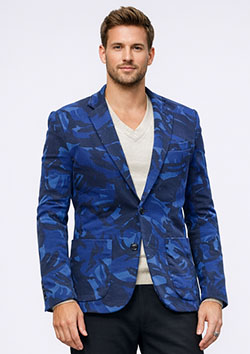 1PIU1UGUALE3 new wave jacket camo print | NAVY CAMO | MENS