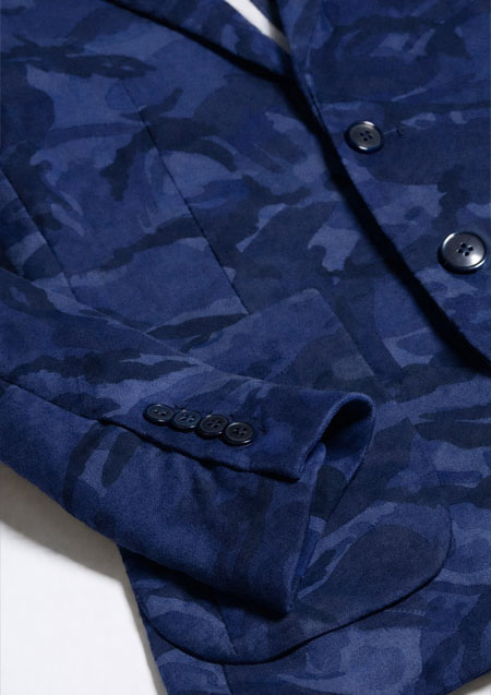 1PIU1UGUALE3 new wave jacket camo print | NAVY CAMO | MENS