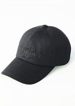 1PIU1UGUALE3 6PANEL CAP  | 99BLACK