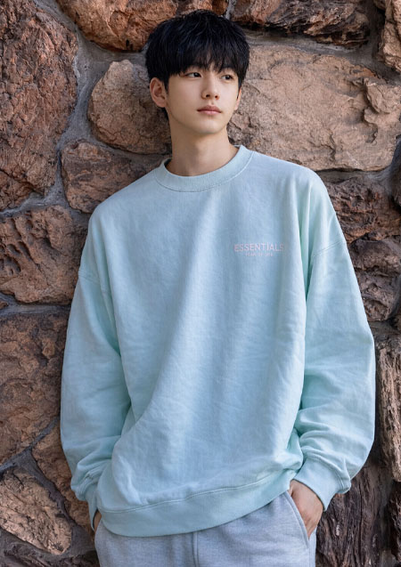 FOG ESSENTIALS 1POINT LOGO CREW SWEAT | MINT