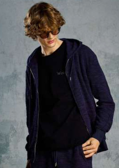 muta x wjk knit jacquard relax parker | 59navy