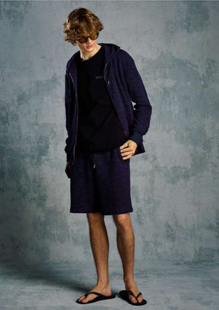 muta x wjk knit jacquard relax parker | 59navy