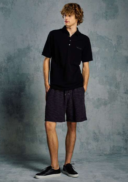 muta x wjk knit jacquard relax shorts | 59navy
