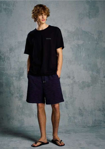 muta x wjk cut-off S/S(printed) | 99deep black