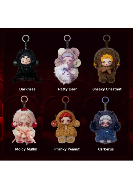 POPMART SKULLPANDA マスコットポーチ ぬいぐるみ キーホルダー スカルパンダ