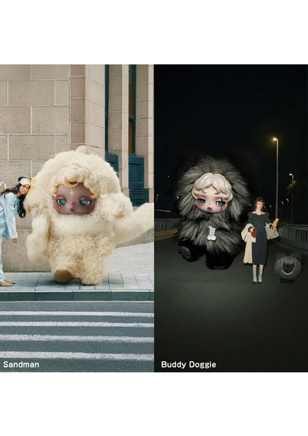 POPMART SKULLPANDA マスコットポーチ ぬいぐるみ キーホルダー スカルパンダ