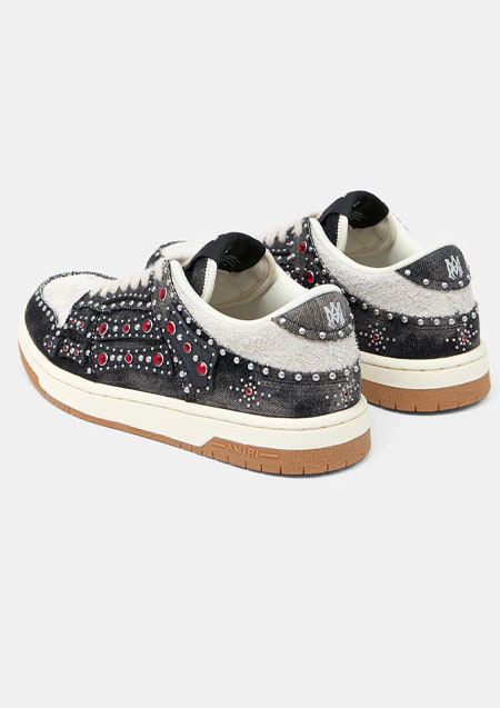 AMIRI STUD SKEL TOP LOW | BLACK