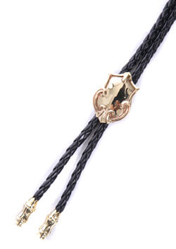 SHELLAC LOOP TIE | BLACK