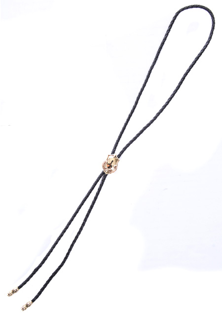 SHELLAC LOOP TIE | BLACK