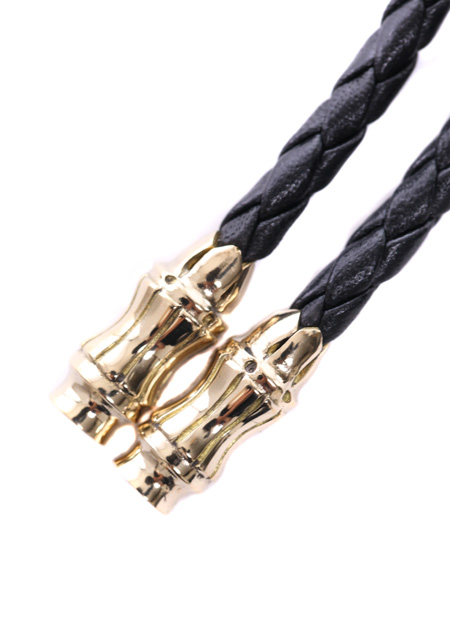 SHELLAC LOOP TIE | BLACK